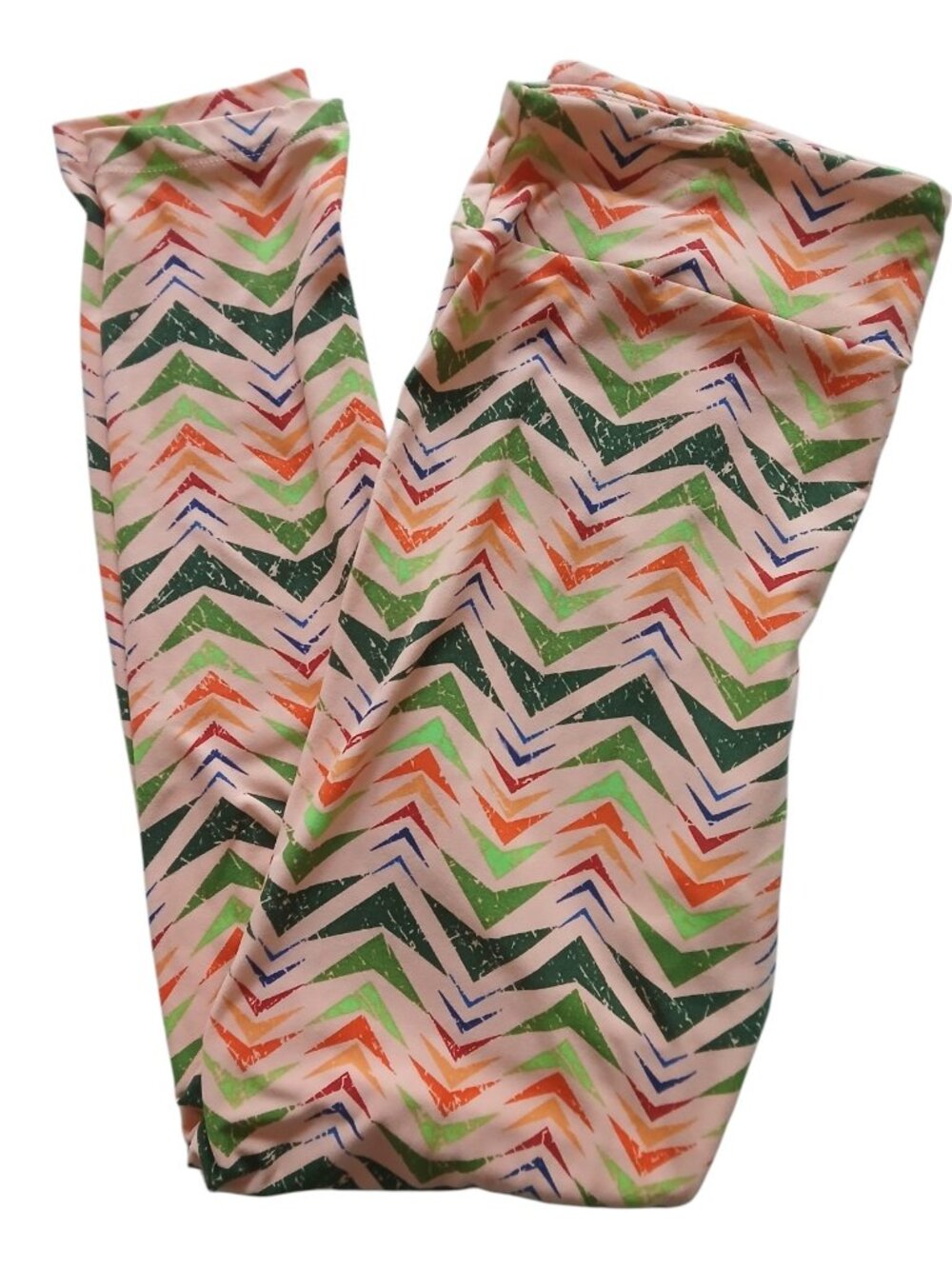 LuLaRoe Buttery Soft Leggings Pink,Green,Red Womens Size Tall & Curvy #006